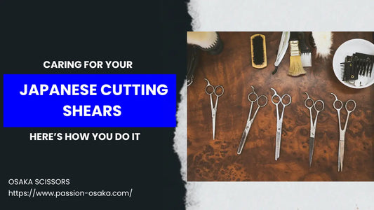 variety of steel haircutting scissors on wooden surface