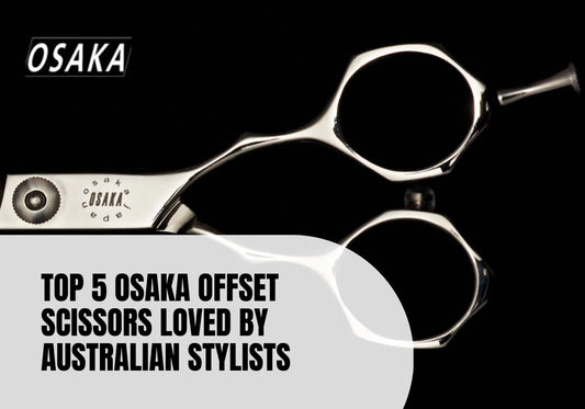 OSAKA Offset Scissors YC model with classic ergonomic design ideal for point cutting and precision work