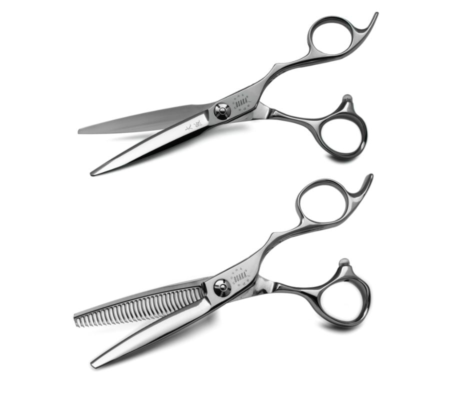 Osaka Premium Japanese Scissors CLZ Cobalt Set (with Ergonomic Thinners)